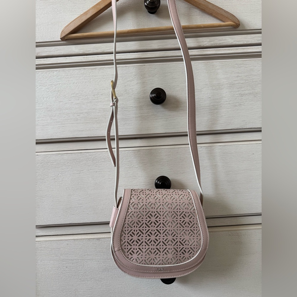 Tory Burch new leather- laser cut detailing